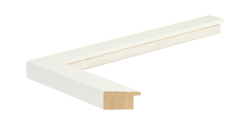 1.25 Inch White Frame Gallery Quality Wood Moulding
