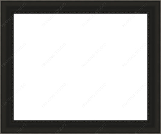 Black with Beads 2 Inch Contemporary Ready Made Picture frame