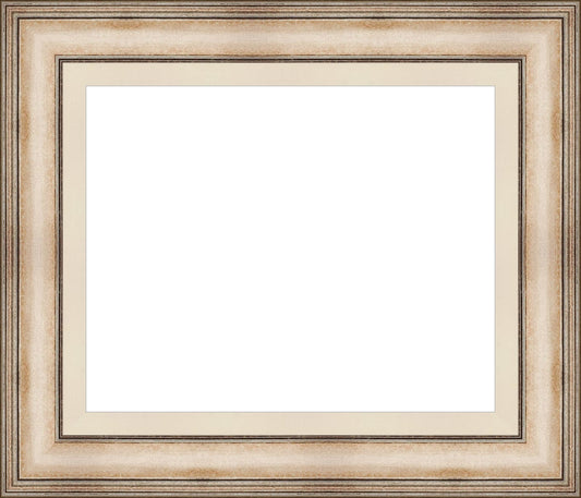 Pewter finished Plein Aire Ready Made Picture frame with Linen Liner