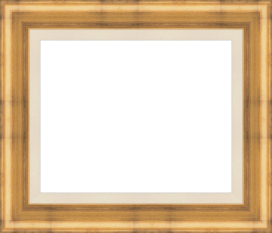 Antique Gold Plein Aire Ready Made Picture frame with Linen Liner