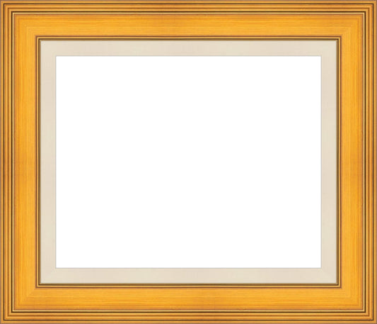 Plein Aire Gold ready made picture frame with Linen Liner