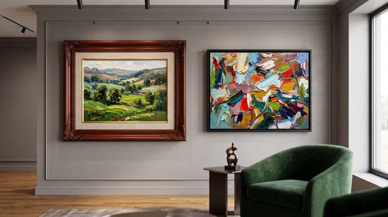 Original Canvas Framing : Why Oils Can't Breathe Under Glass