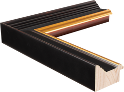 Larson Juhl 573239 Black and Gold Plein Aire frame Gallery Quality Wood Moulding