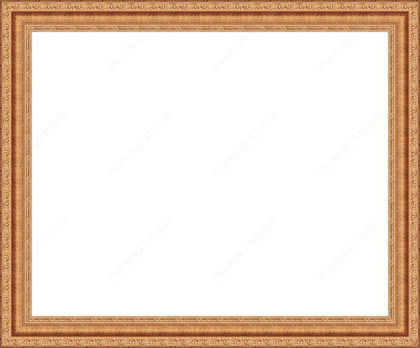 Ornate Gold Picture Frame 1.75 Inch Width Gallery Quality Wood Moulding