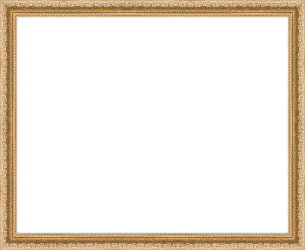Ornate Gold Picture Frame 1.25 Inch Width Gallery Quality Wood Moulding