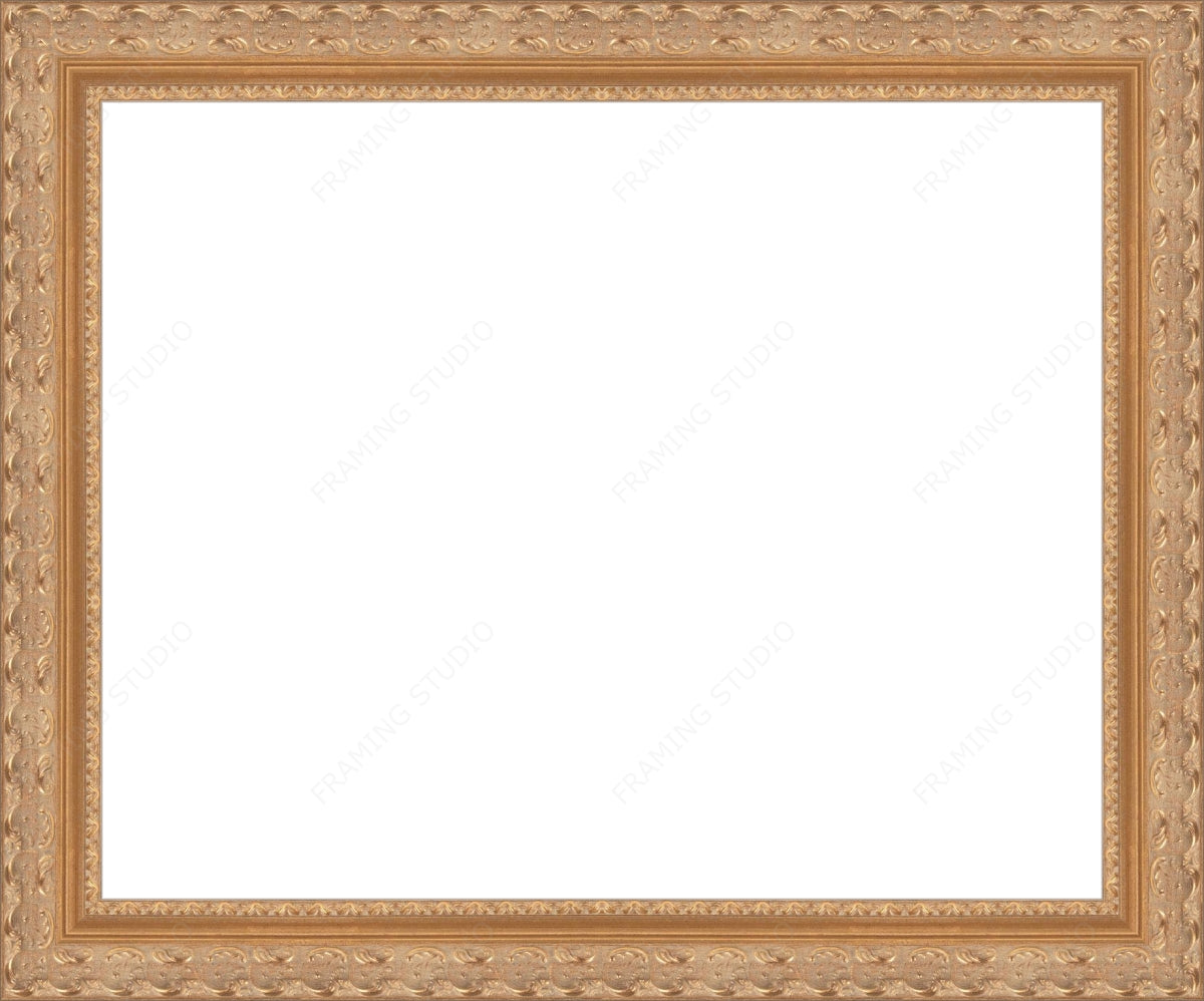Ornate 2 Inch Gold Frame Gallery Quality Wood Moulding