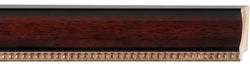 Mahogany and Gold Picture Frame 2.125 Inch Width Gallery Quality Wood Moulding