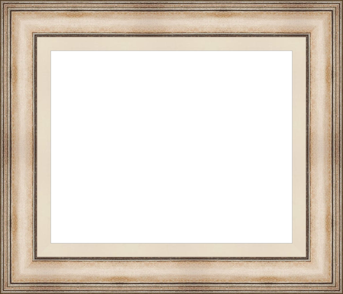 Pewter finished Plein Aire Picture frame with Linen Liner Gallery Quality Wood Moulding