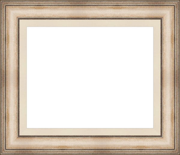 Pewter finished Plein Aire Picture frame with Linen Liner Gallery Quality Wood Moulding