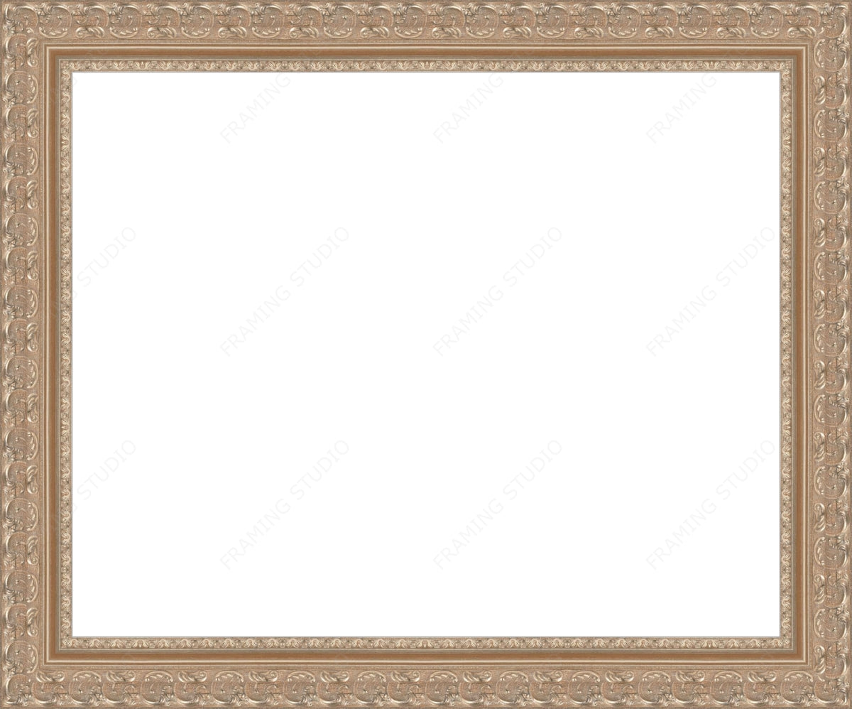 Ornate 2 Inch Pewter Frame Gallery Quality Wood Moulding