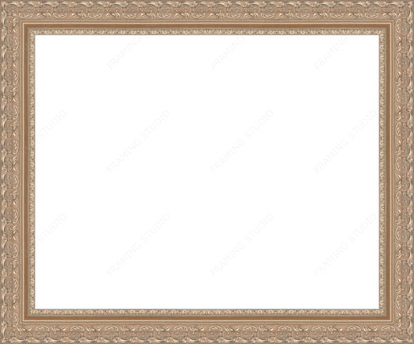 Ornate 2 Inch Pewter Frame Gallery Quality Wood Moulding