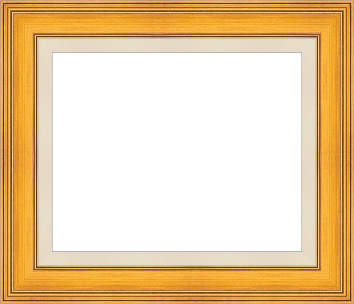 Plein Aire Gold ready made picture frame with Linen Liner