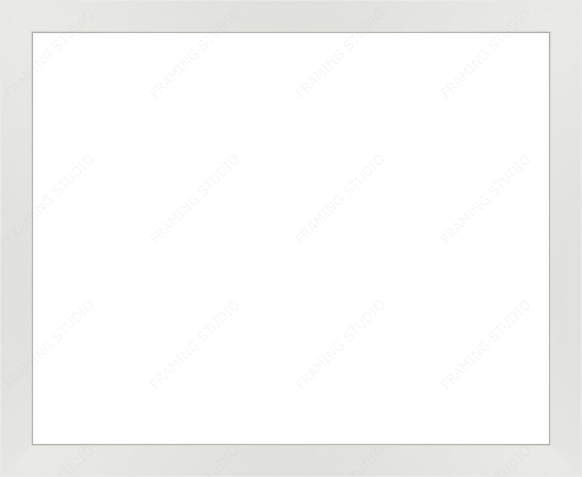 1.25 Inch White Frame Gallery Quality Wood Moulding