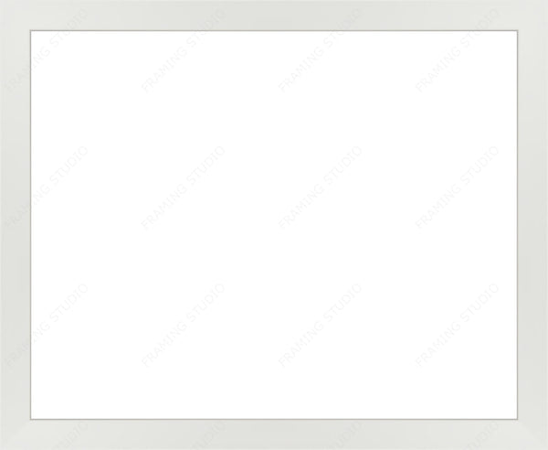 1.25 Inch White Frame Gallery Quality Wood Moulding